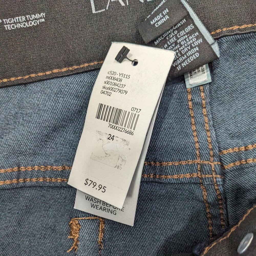 New Lane Bryant Womens 24R Regular T3 Tighter Tummy Straight Jeans - Picture 5 of 6